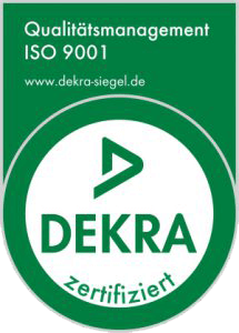 Dekra Qualitätsmanagement Siegel ISO 9001